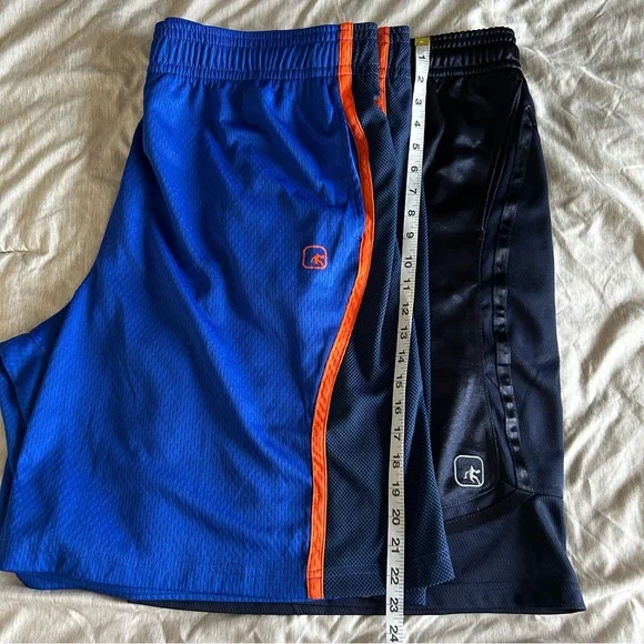 Men's And1 Blue, Orange and Dark Blue Bundle Athletic basketball Shorts - Picture 16 of 16